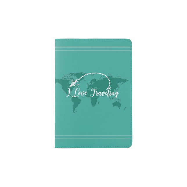 I love traveling Passport Holder (Front)