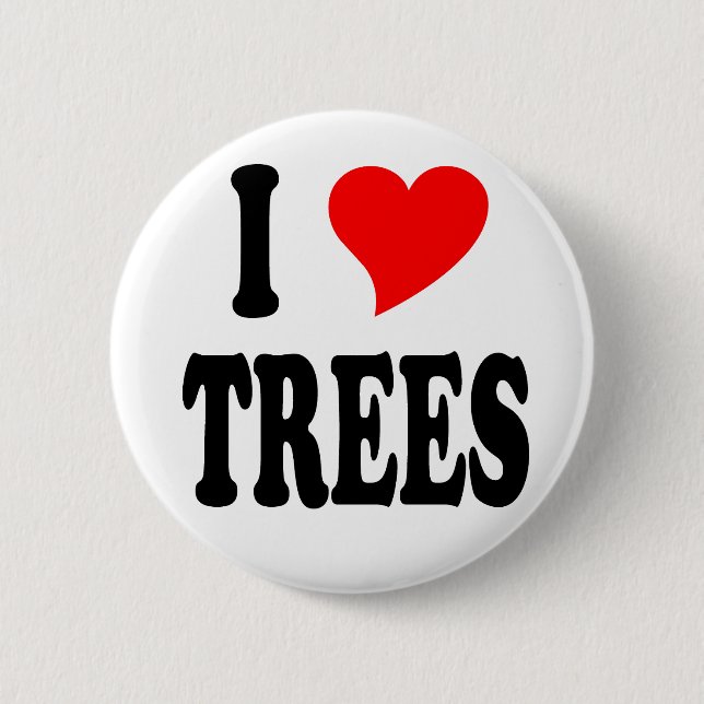 I love trees button (Front)