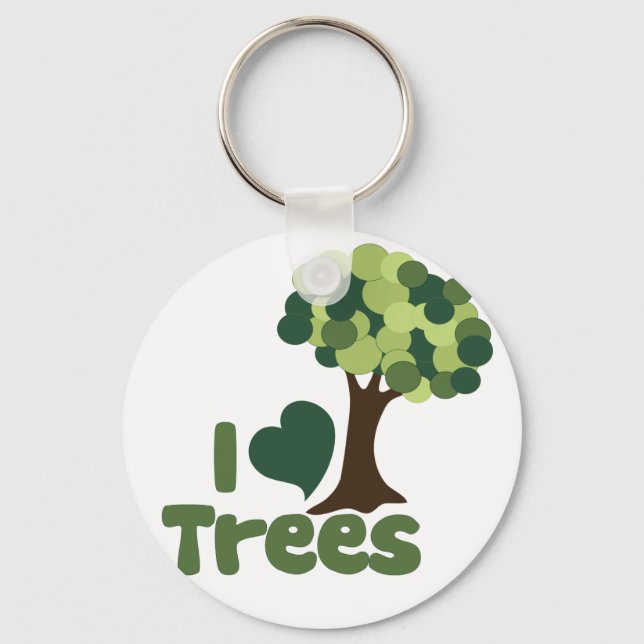 I love trees keychain (Front)