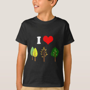 I Love Trees Nature Environmental Protection Plane T-Shirt