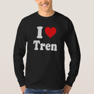 I Love Tren Distressed Retro Vintage 1 T-Shirt