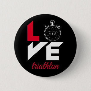 I love triathlon button