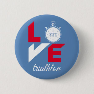 I love triathlon button