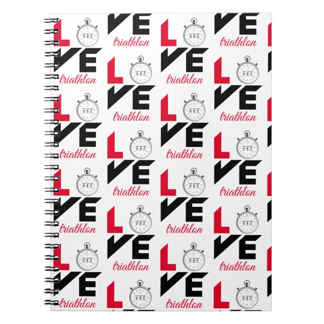 I love triathlon notebook (Front)