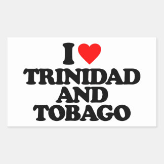 trinidad tobago rectangular sticker stickers