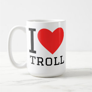 I love troll coffee mug