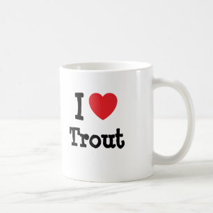 I love Trout heart T-Shirt Coffee Mug