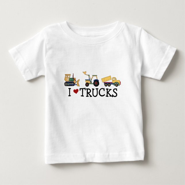 I Love Trucks T-shirts and Gifts (Front)