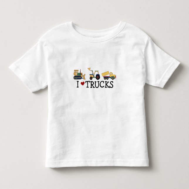 I Love Trucks T-shirts and Gifts (Front)