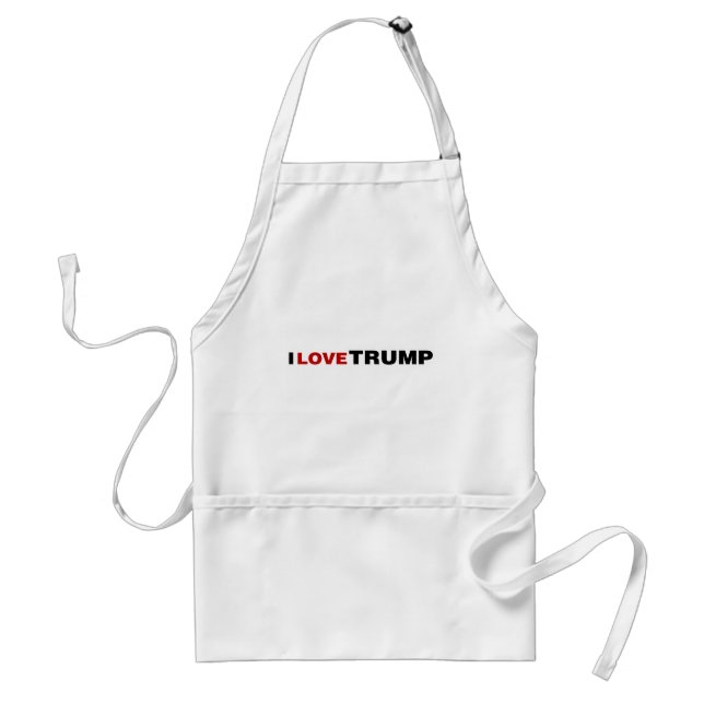I Love Trump Adult Apron (Front)
