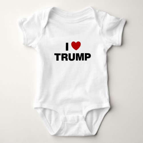 I Love Trump Baby Bodysuit