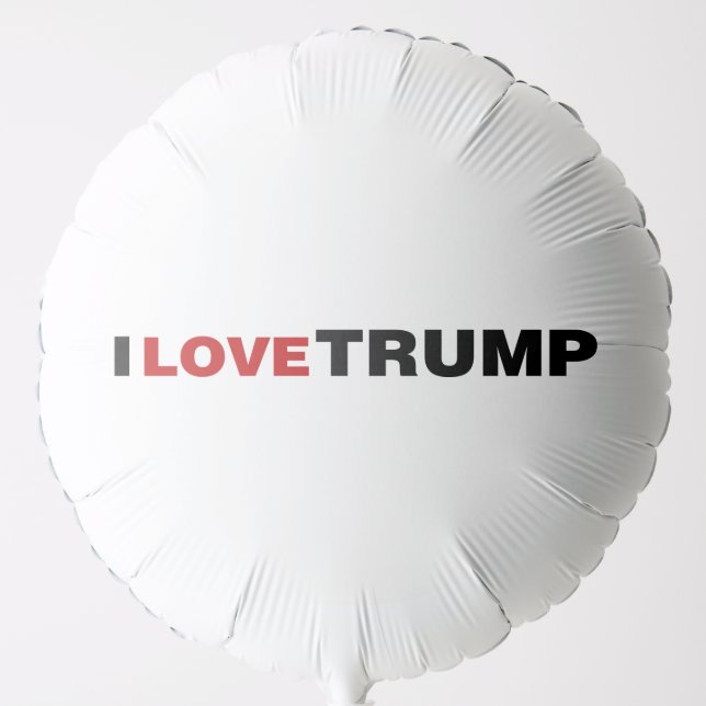 I Love Trump Balloon (Front)