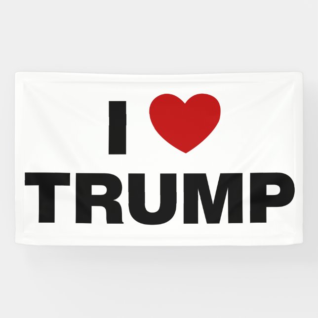 I Love Trump Banner (Horizontal)
