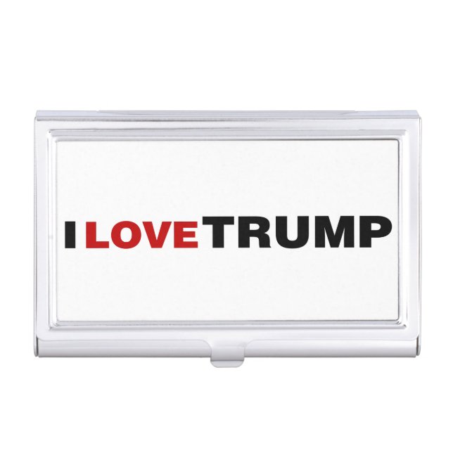 I Love Trump Business Card Case (Front)