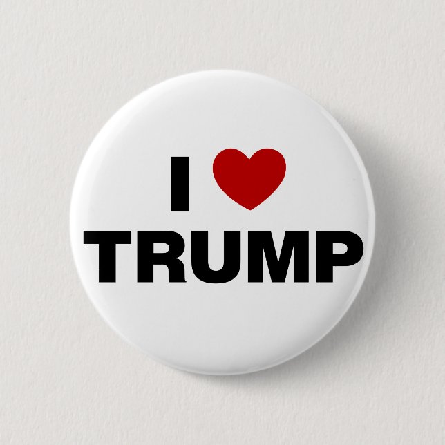 I Love Trump Button (Front)