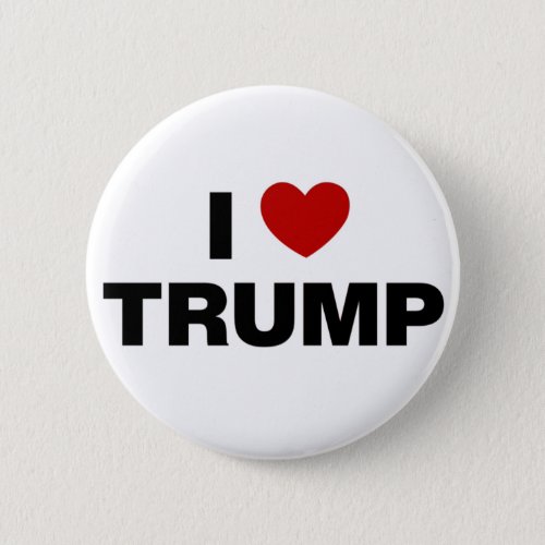 I Love Trump Button