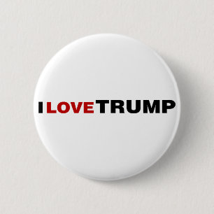 I Love Trump Button