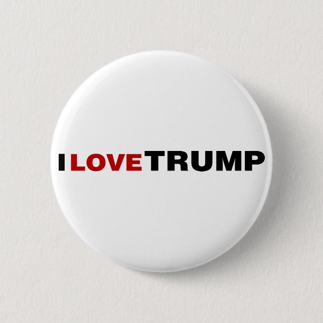 I Love Trump Button (Front)