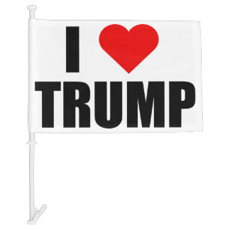 “I LOVE TRUMP” CAR FLAG