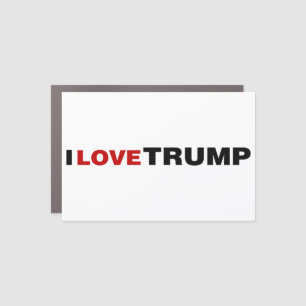 I Love Trump Car Magnet