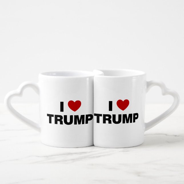 I Love Trump Coffee Mug Set (Front Nesting)