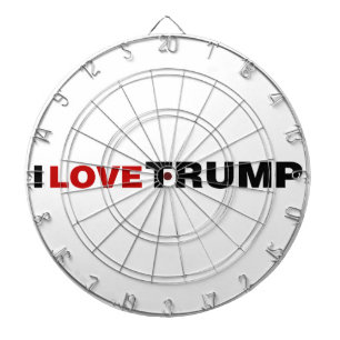 I Love Trump Dart Board