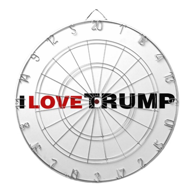 I Love Trump Dart Board (Front)
