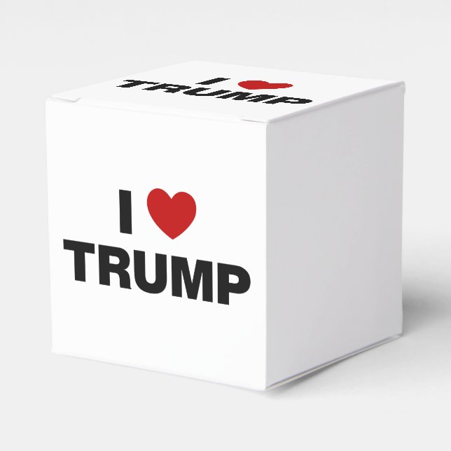 I Love Trump Favor Boxes (Front Side)