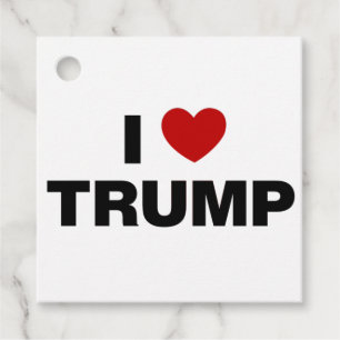 I Love Trump Favor Tags