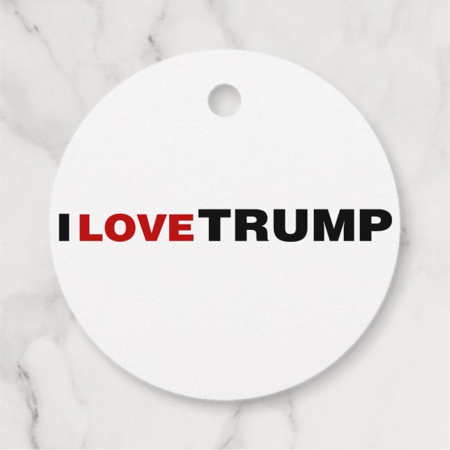 I Love Trump Favor Tags (Back)