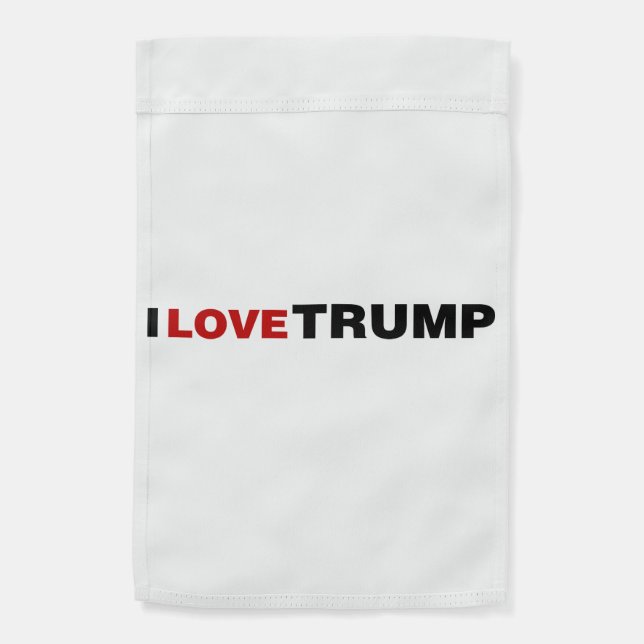 I Love Trump Garden Flag (Back)
