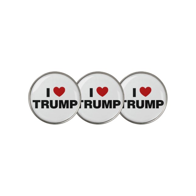 I Love Trump Golf Ball Marker (3 Up)