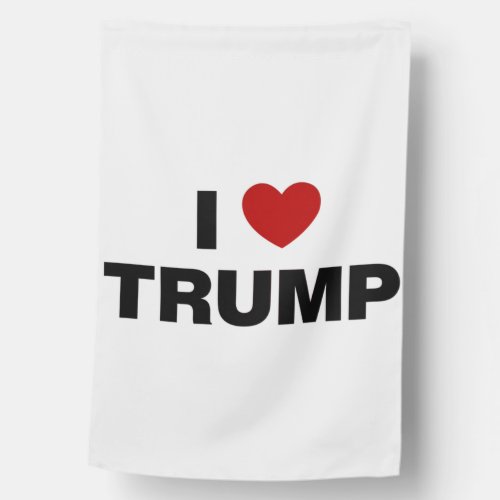 I Love Trump House Flag