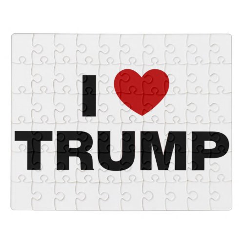 I Love Trump Jigsaw Puzzle