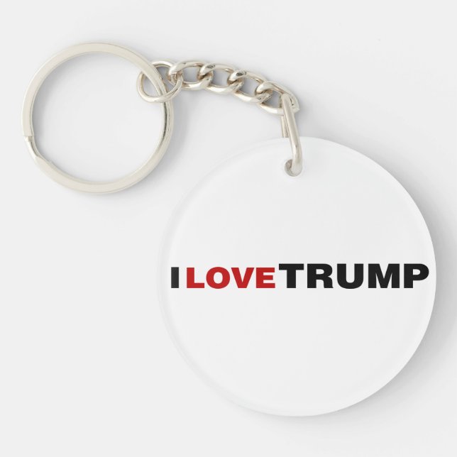 I Love Trump Keychain (Front)