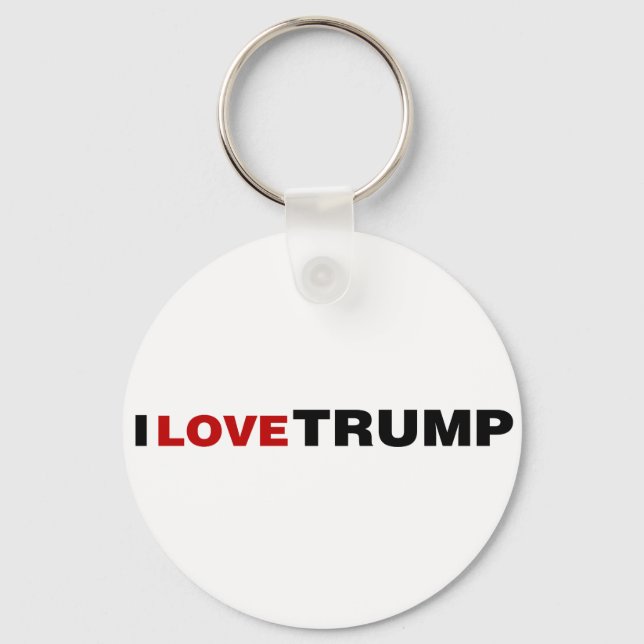 I Love Trump Keychain (Front)