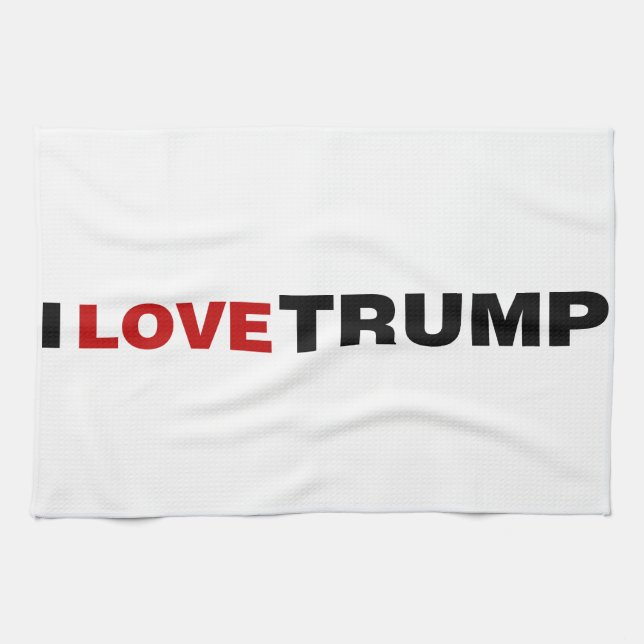 I Love Trump Kitchen Towel (Horizontal)