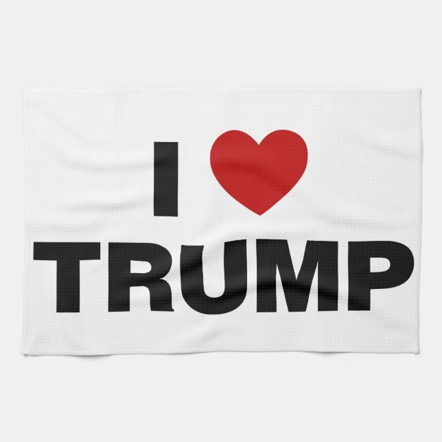 I Love Trump Kitchen Towel (Horizontal)