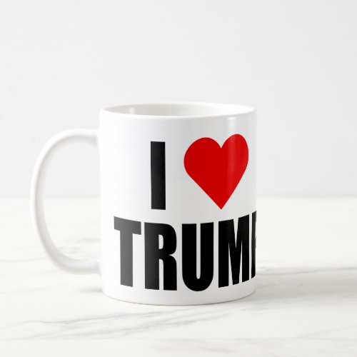 I LOVE TRUMP left_handed Coffee Mug