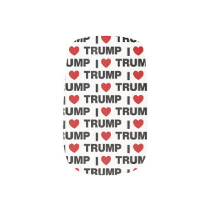 I Love Trump Minx Nail Art
