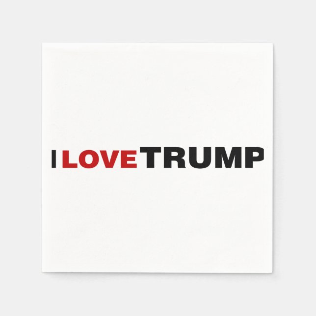 I Love Trump Napkins (Front)