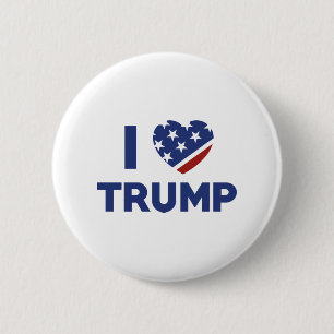 I Love Trump Pinback Button