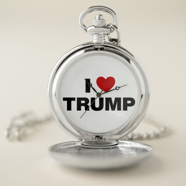 I Love Trump Pocket Watch (Inside)