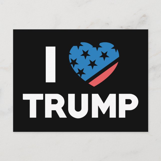 I Love Trump Postcard (Front)