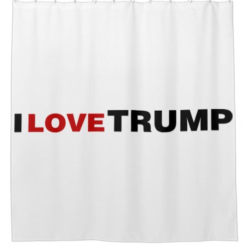 I Love Trump Shower Curtain