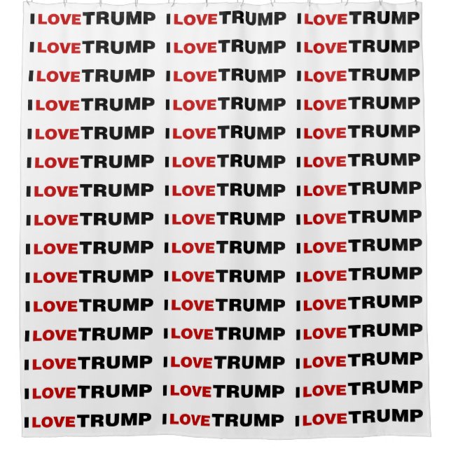 I Love Trump Shower Curtain (Front)
