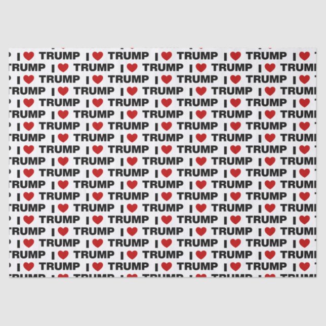 I Love Trump Tissue Paper (Front)
