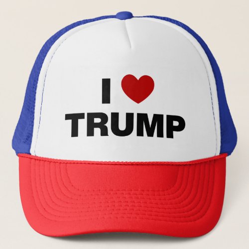 I Love Trump Trucker Hat