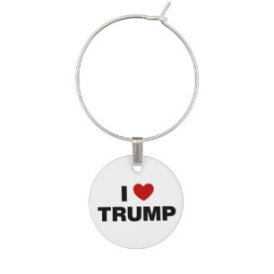 I Love Trump Wine Charm