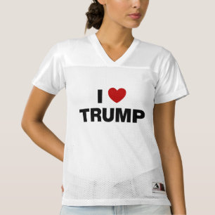 I Love Trump Women's Football Jersey